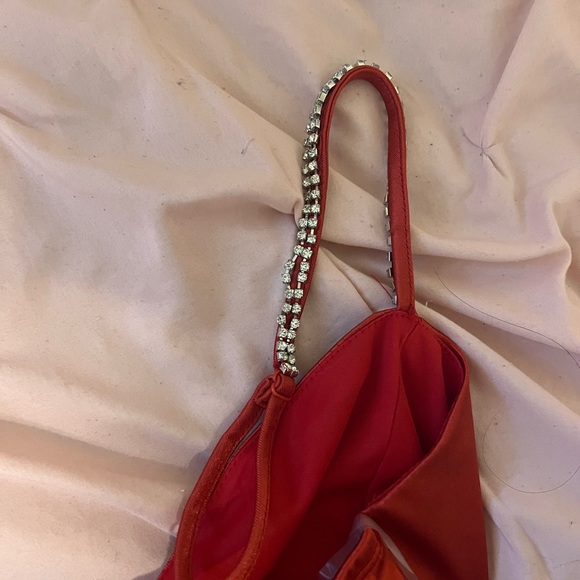 Red Ruched Body-con Dress - Picture 5 of 5